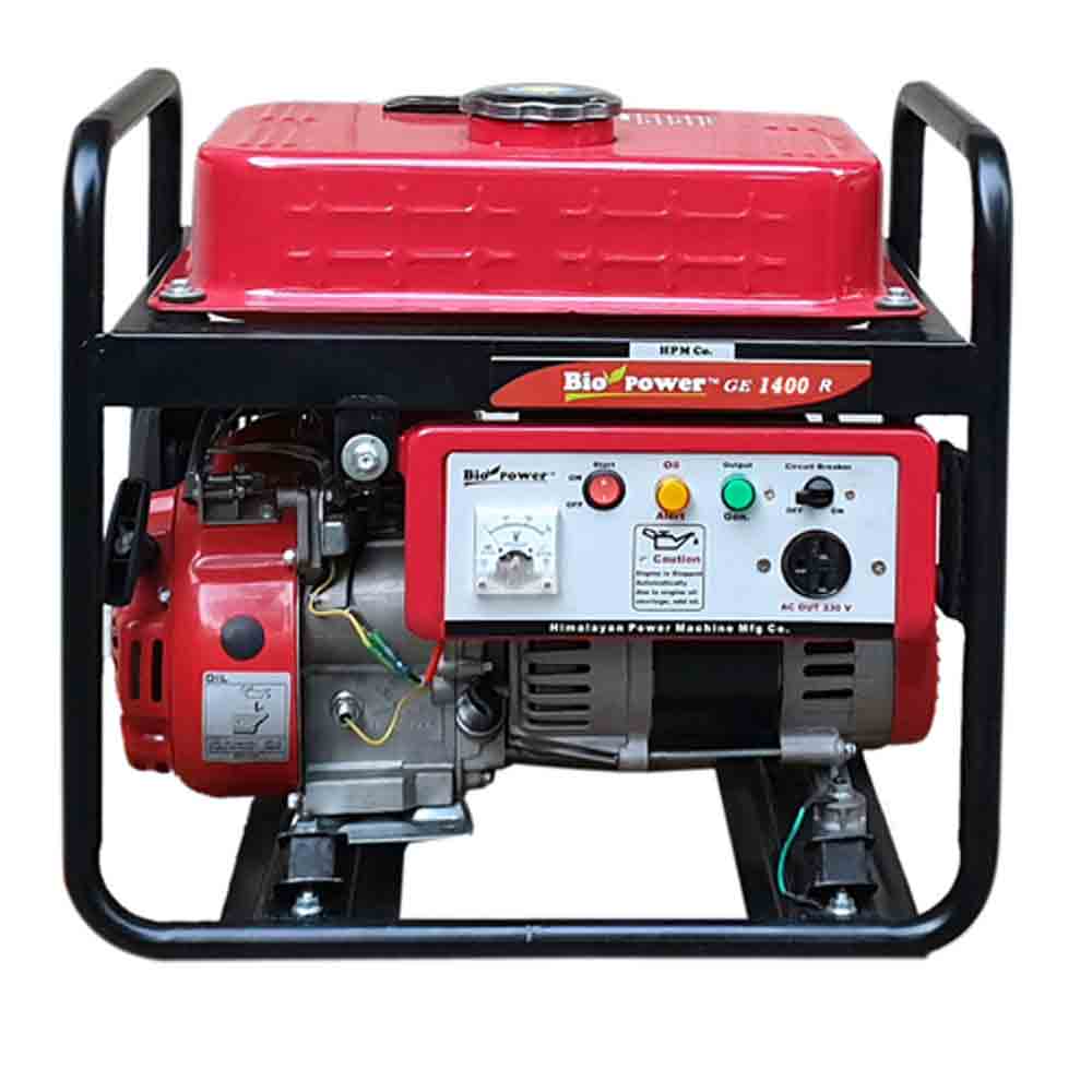 1.2 KVA light weight Portable smart Generator, Petrol Run Recoil Start, Model GE-1400R with LPG