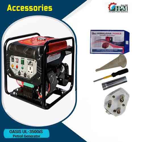 3.5 KVA portable smart petrol Genset, with  Recoil Start, Model Oasis UL-3500i
